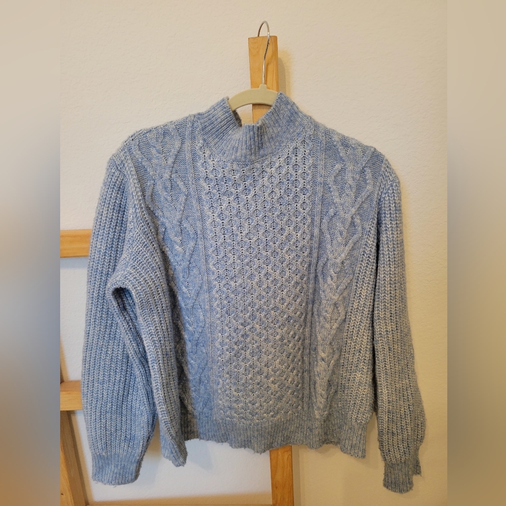 Vero Moda Women's Light Blue Sweater Large
